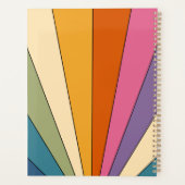 Retro Schattig Persoonlijk Regenboog Franse Bulldo Planner (Achterkant)