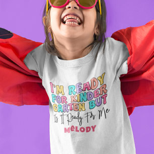 Retro schattig terug naar school kleuterschool t-s t-shirt