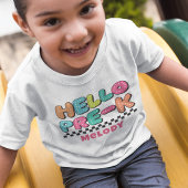 Retro schattig terug naar school t-shirt