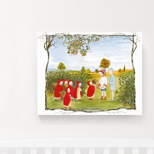 Retro Schattig Weiland Kinderen en Baby's Poster