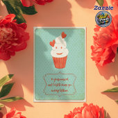 Retro Schattige Cupcake Grappige Man Valentijnsdag Kaart