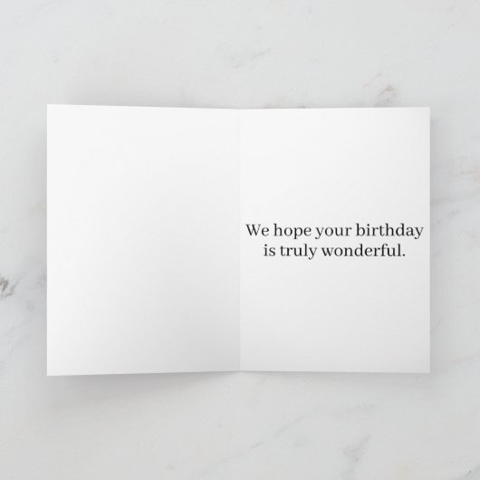 Retro Schattige Custom 2-foto's Sjabloon Happy Bir (Binnen)