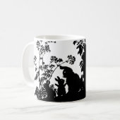 Retro Schattige Dieren Pasen Koffiemok (Voorkant links)