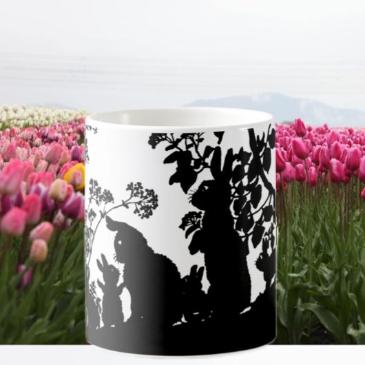 Retro Schattige Dieren Pasen Koffiemok