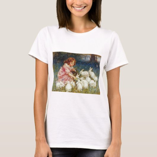 Retro Schattige Dieren Pasen T-shirt (Voorkant)