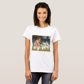 Retro Schattige Dieren Pasen T-shirt (Voorkant volledig)