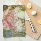 Retro Schattige Dieren Pasen Theedoek (Quarter Fold)