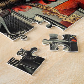 Retro Schattige Getatoeëerde Goth Meisjes Legpuzzel (Zijkant)