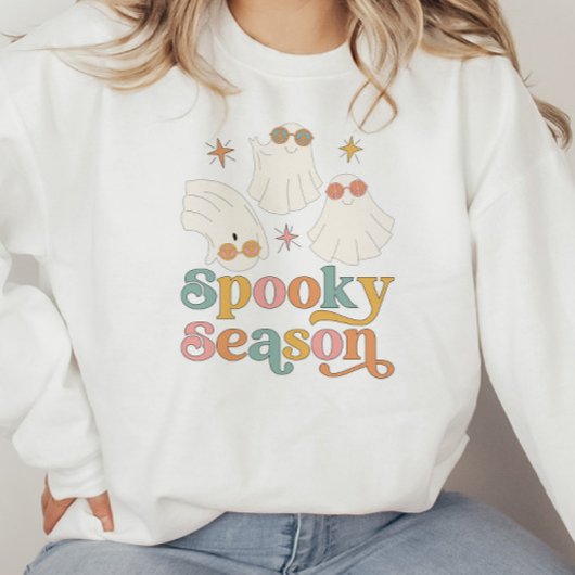 Retro Schattige Ghost Halloween Sweatshirt