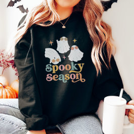 Retro Schattige Ghost Halloween Sweatshirt