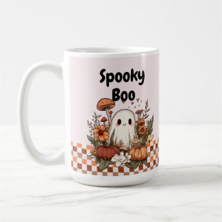 Retro Schattige Ghost Mushroom Cottagecore Hallowe Koffiemok