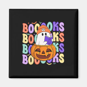 Retro Schattige Ghost Teacher Halloween Librarian Magneet