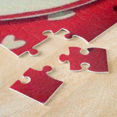 Retro Schattige Kitten Valentijnsdag Legpuzzel (Zijkant)