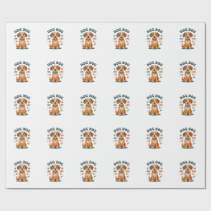 Retro Schattige Reddingshond Save A Life Cartoon P Cadeaupapier