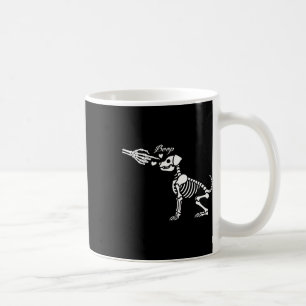 Retro Schattige Skeleton Hand Boop Dog Funny Hallo Koffiemok