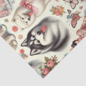 Retro Schattigee Amerikaanse Eskimo Naadloos Tissuepapier (Detail)