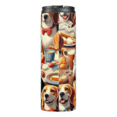 Retro Schattigee Beagle Illustratie Thermosbeker (Achterkant)