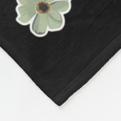 Retro Schattigee Franse Bulldog Floral Pet Dog Ani Fleece Deken (Hoek)