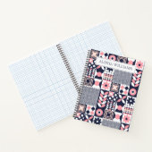 Retro Schattigee geometrische vormen Notitieboek (Binnen)