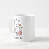 Retro Schattigee Halloween Ghost " I'm Dead" Pun M Koffiemok (Voorkant links)