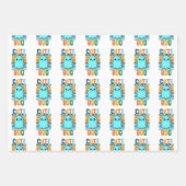 Retro  Schattigee Halloween Ghost Inpakpapier Vel (Voorkant 2)