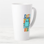Retro  Schattigee Halloween Ghost Latte Mok (Rechterhoek)