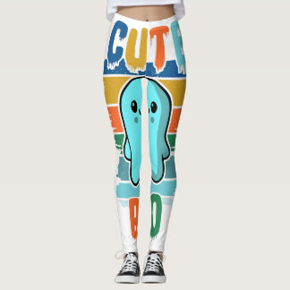 Retro  Schattigee Halloween Ghost Leggings