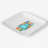 Retro  Schattigee Halloween Ghost Papieren Bordje (Gebogen)