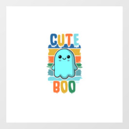 Retro  Schattigee Halloween Ghost Raamsticker