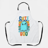 Retro  Schattigee Halloween Ghost Schort (Voorkant)