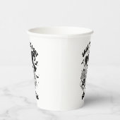 Retro Schattigee Halloween Kattenkoffie Papieren Bekers (Rechts)