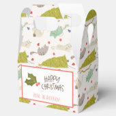retro Schattigee kerstkatten Bedankdoosjes (Geopend)