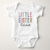 Retro Schattigee matching kleine sis Romper (Voorkant)
