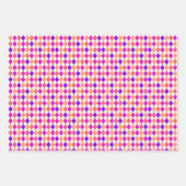 Retro Schattigee Roze Gingham Plaid Pattern Inpakpapier Vel (Voorkant 2)