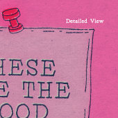 Retro Schattigee trendy offerte Poster voor muurku