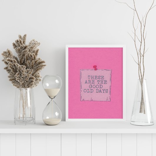 Retro Schattigee trendy offerte Poster voor muurku