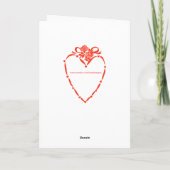 Retro Schattigee Zeemeermin Valentijnse Kaart (Achterkant)