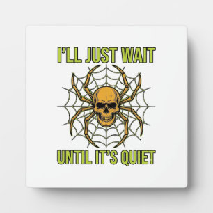 Retro Schedel Spin Funny Halloween T-Shirt Ontwerp Fotoplaat