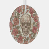Retro schedels en Rozen Ornament (Voorkant Rechts)
