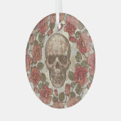 Retro schedels en Rozen Ornament (Voorkant links)