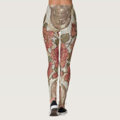 Retro schedels en Rozen Ornament Leggings (Achterkant)