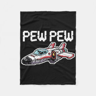 Retro scheepsarcade voor videogames, grappige nost fleece deken