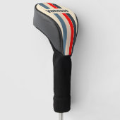 Retro Scheepvaart Regenboog Speld Gestreeptd met N Golfheadcover (Schuin)