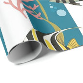 Retro Scheepvaart Waterverf Patroon (14) Cadeaupapier (Rol Hoek)