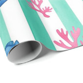 Retro Scheepvaart Waterverf Patroon (9) Cadeaupapier (Rol Hoek)