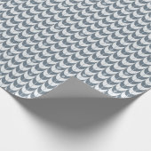 Retro Schelp Geometrisch Patroon Cadeaupapier (Hoek)