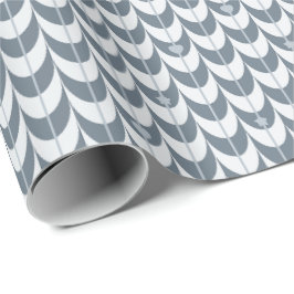 Retro Schelp Geometrisch Patroon Cadeaupapier
