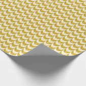 Retro Schelp Geometrisch Patroon Cadeaupapier (Hoek)