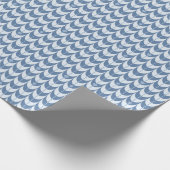 Retro Schelp Geometrisch Patroon Cadeaupapier (Hoek)