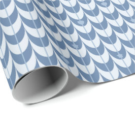 Retro Schelp Geometrisch Patroon Cadeaupapier